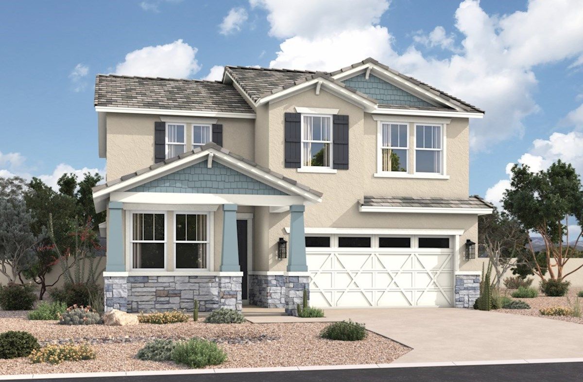 Exterior:Arts & Crafts L Elevation