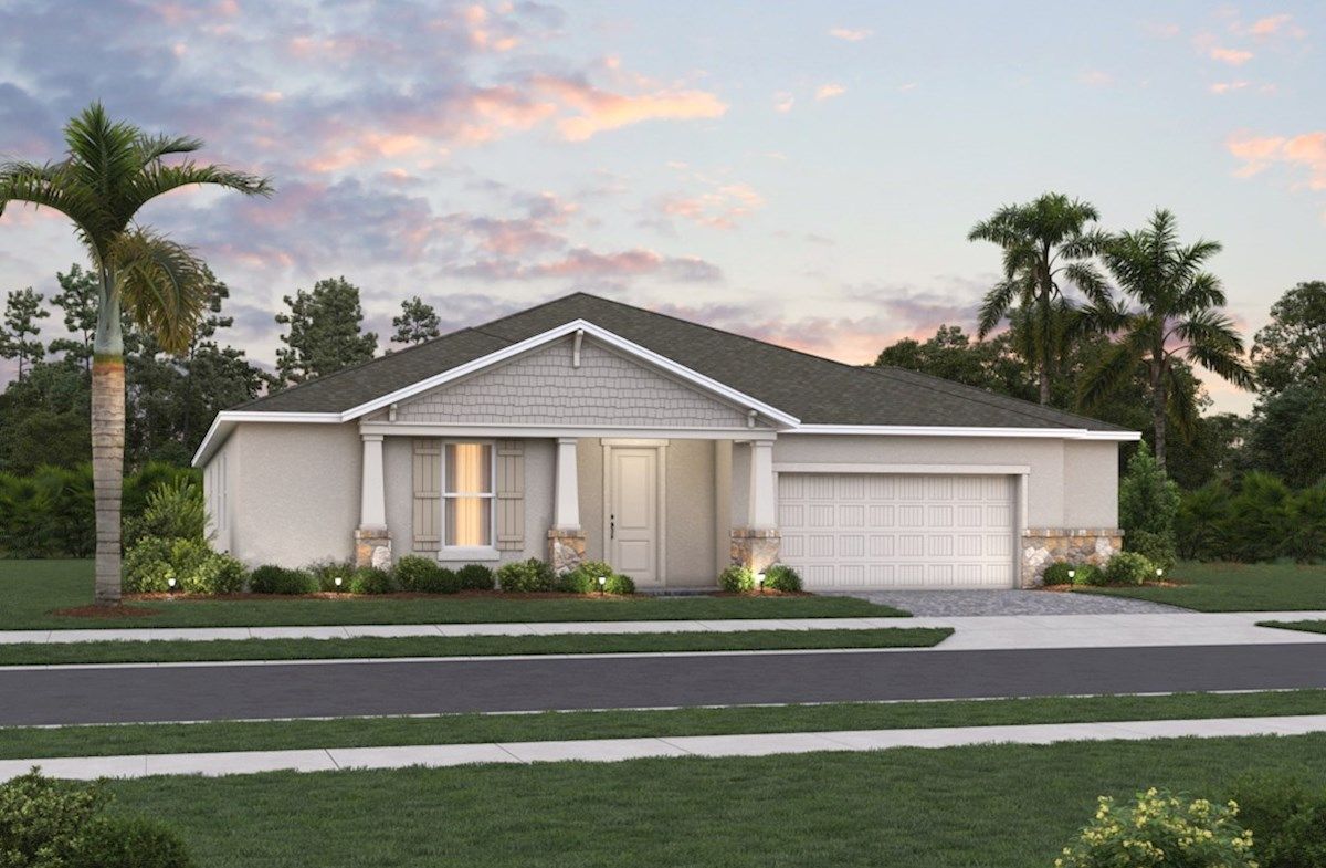 Exterior:Arts & Crafts A Elevation
