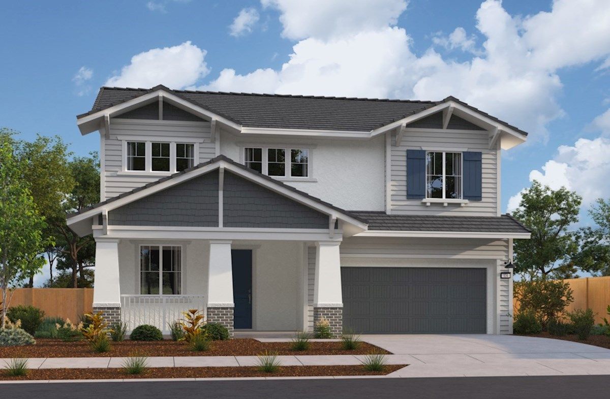 Exterior:Arts & Crafts N Elevation