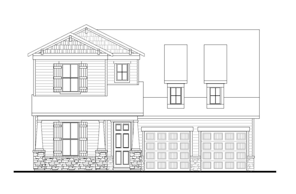 Exterior:Arts & Crafts O Elevation