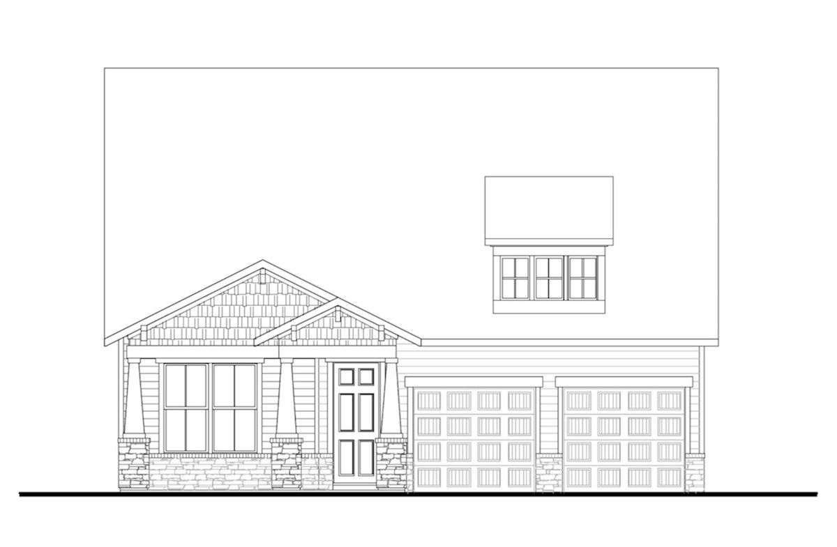 Exterior:Arts & Crafts O Elevation