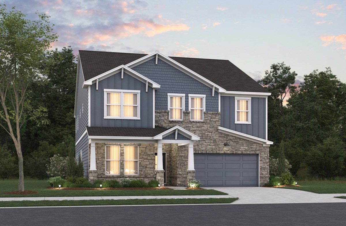 Exterior:Arts & Crafts L Elevation