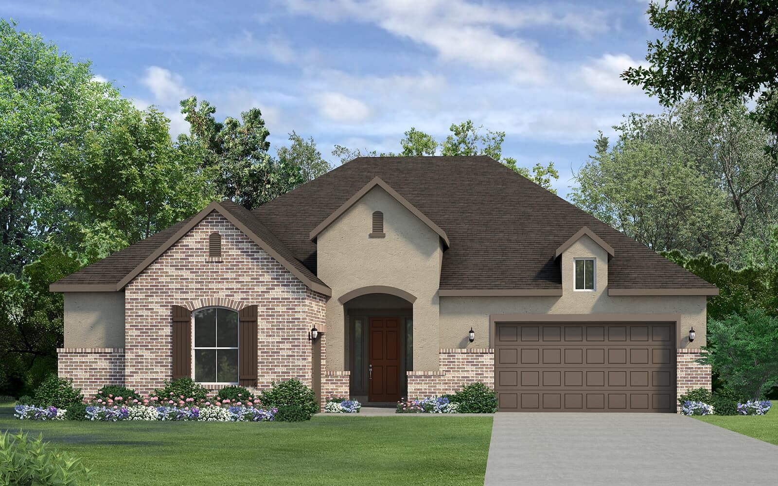 Champain floorplan for Kissing Tree by Brookfield residential in Austin, TX