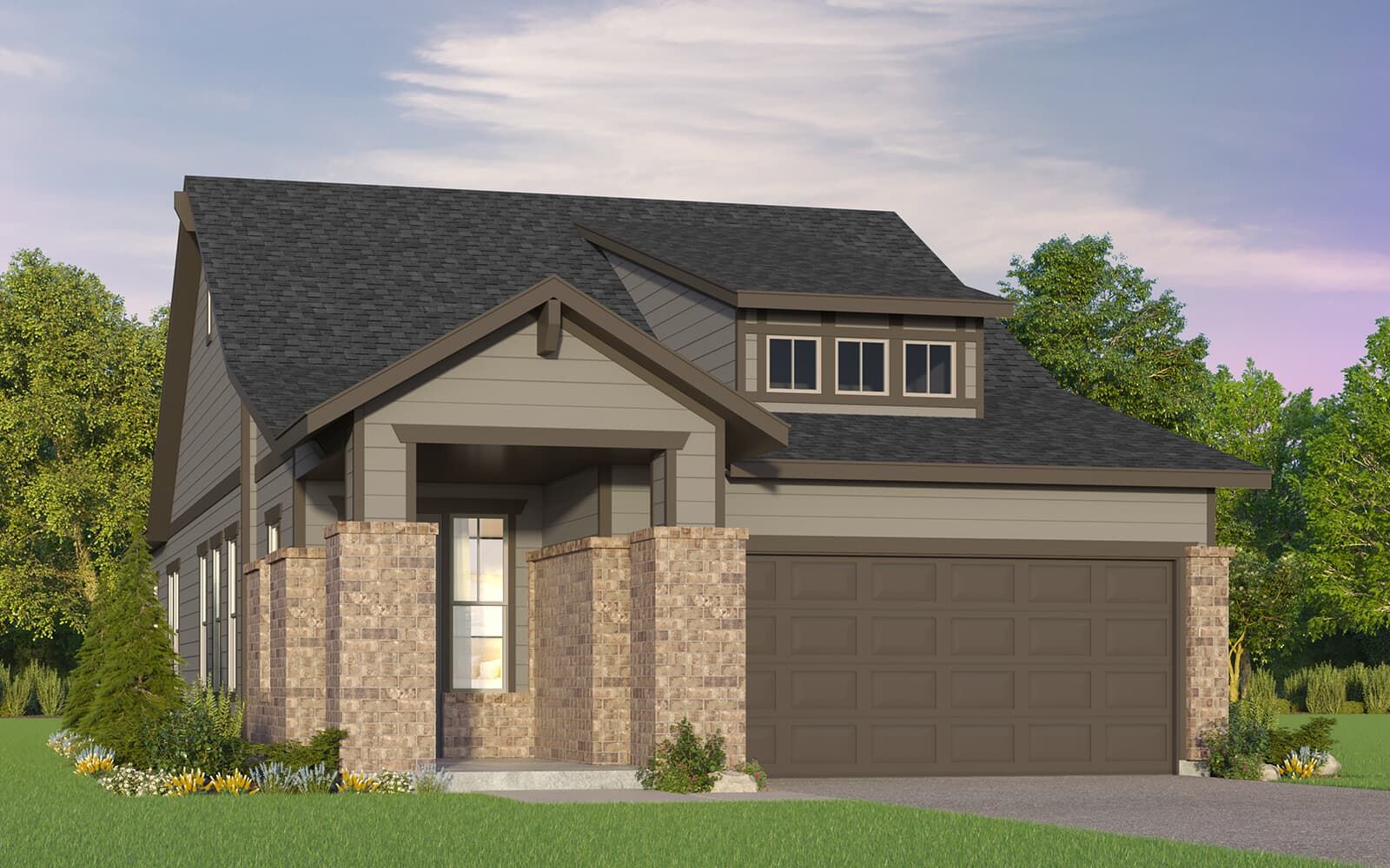 Exterior:Evergreen Craftsman