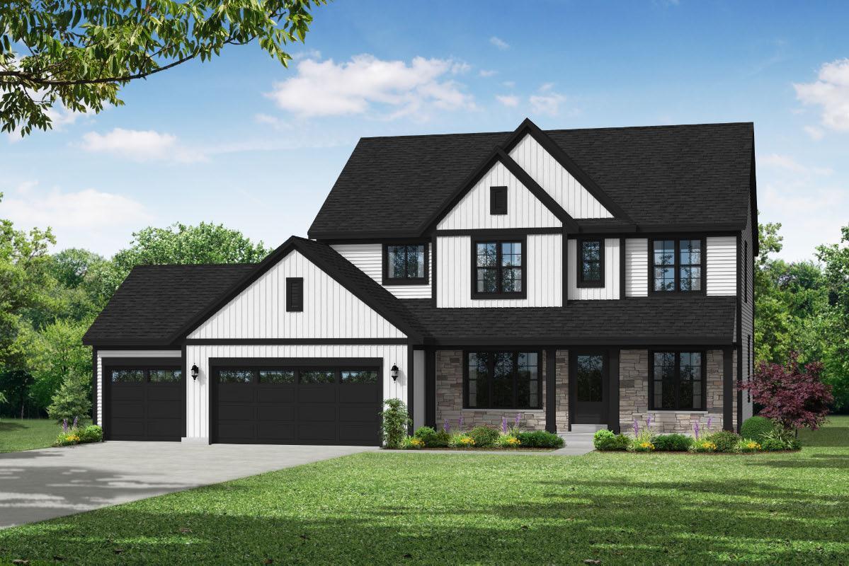 The Francesca, Plan 2816 - Americana Style w/Front Load Garage