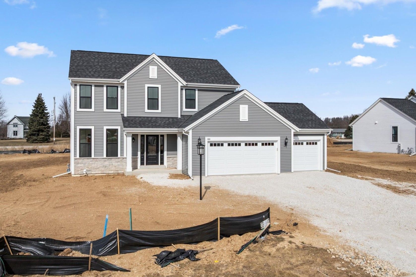 New England Farmhouse Elevation