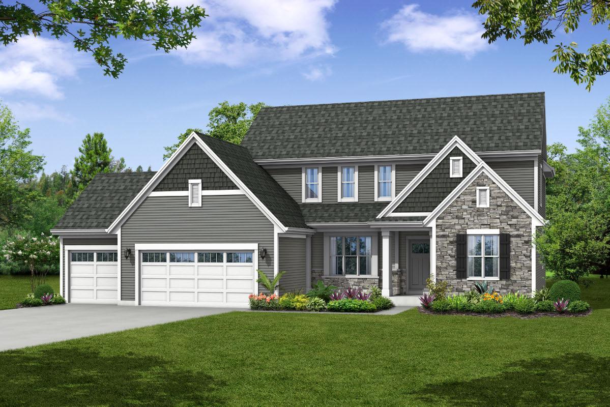 The Charlotte, Plan 2506 - Arts and Crafts Style with 3-Car Garage