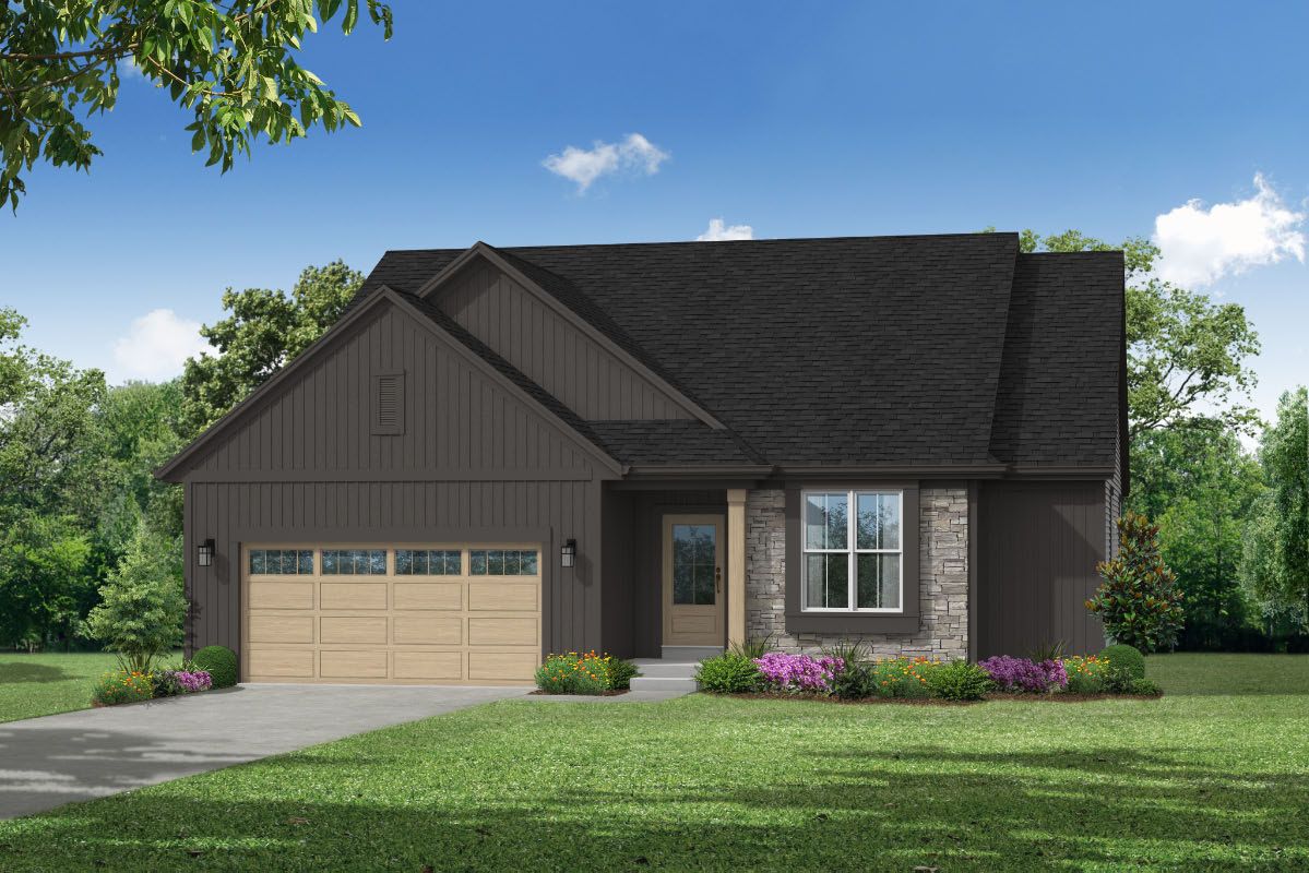 The Lauren, Plan 1670 - Americana Style w/2-car Garage