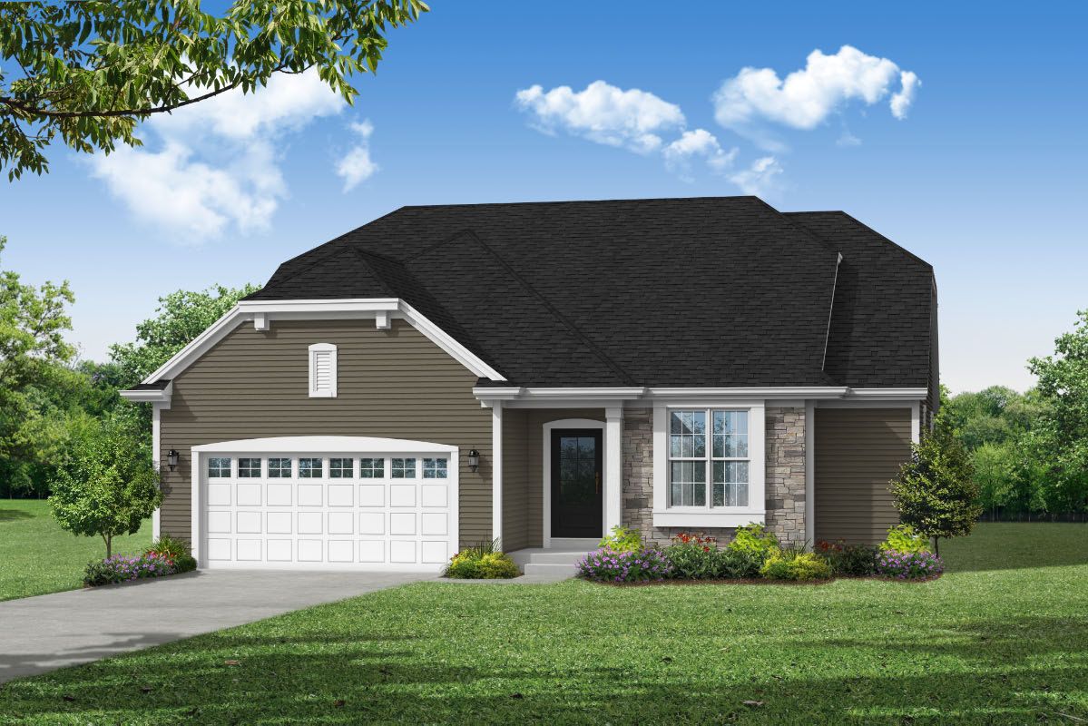 The Lauren, Plan 1670 - French Country Style w/2-car Garage