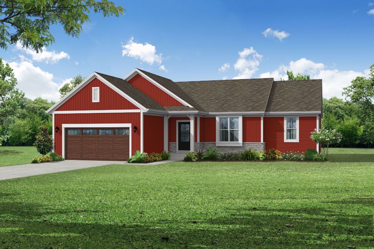 The Rylee, Plan 1654 - Americana Style w/2-car Garage