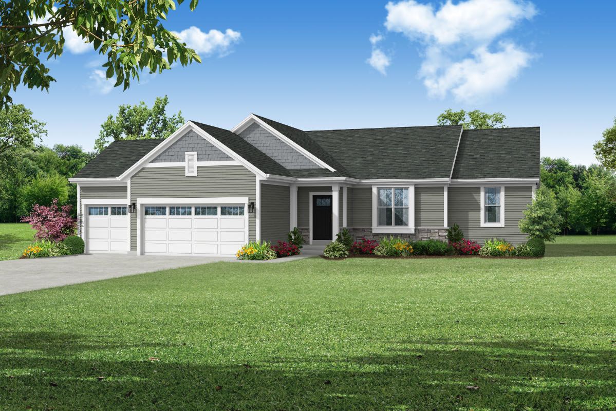 The Rylee, Plan 1654 - Arts & Crafts Style w/3-car Garage