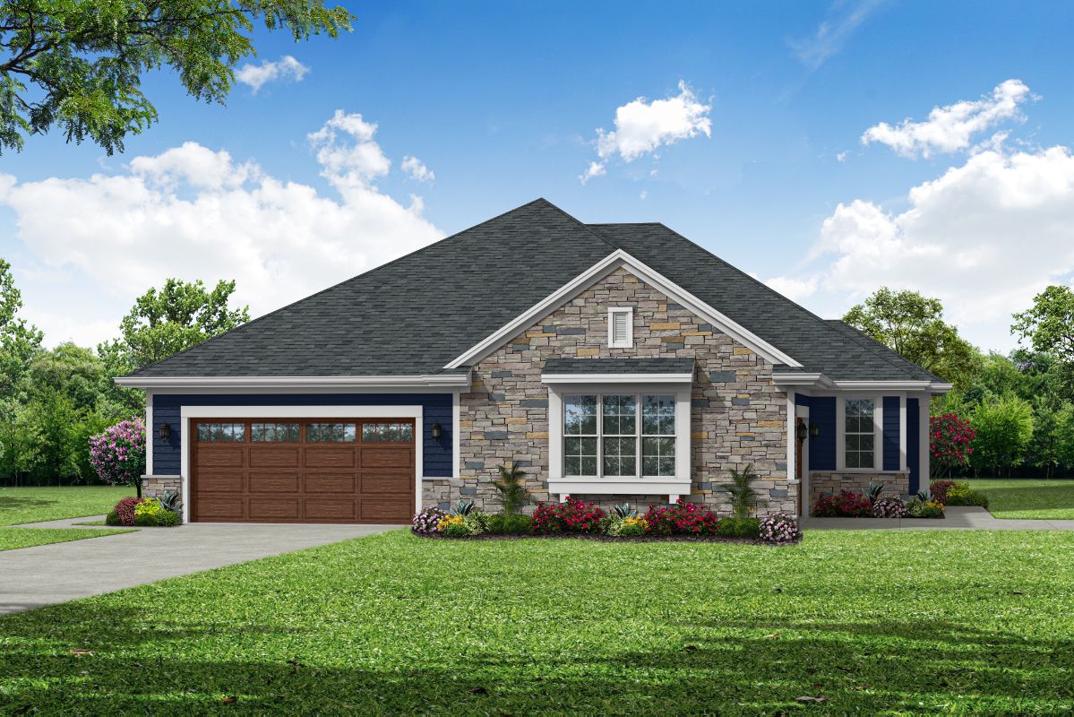 The Adalyn, Plan 1600 w/ 1 Side and 1 Front Entry Garage in Deep Ocean