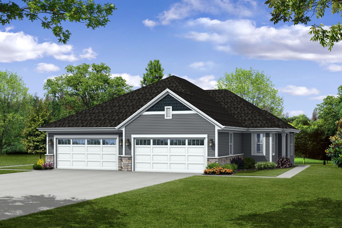 The Adalyn, Plan 1300 at Hunter Oaks Villas -Charcoal Grey