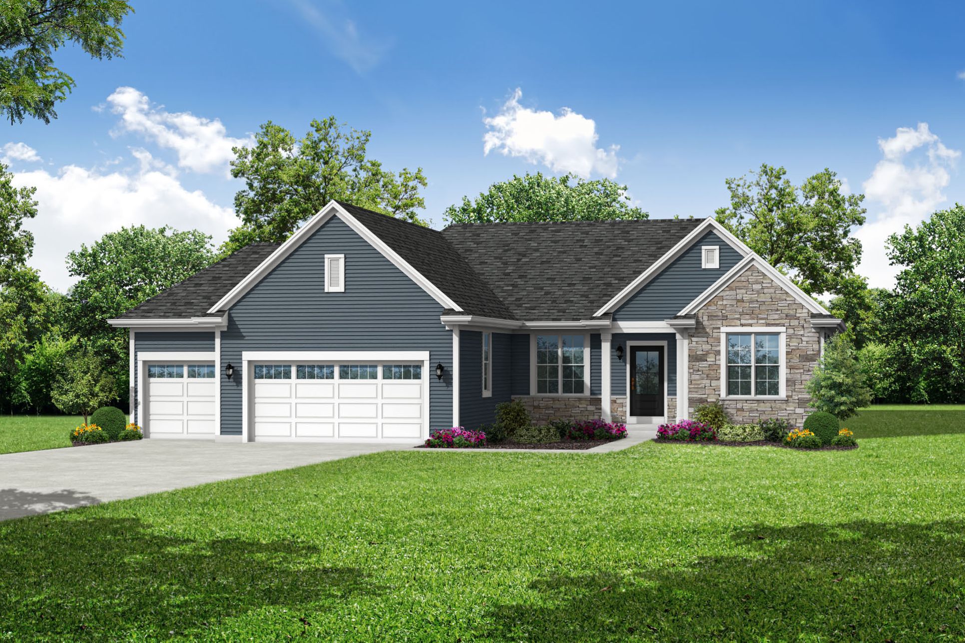 The Hannah, Plan 1806 - Transitional Style