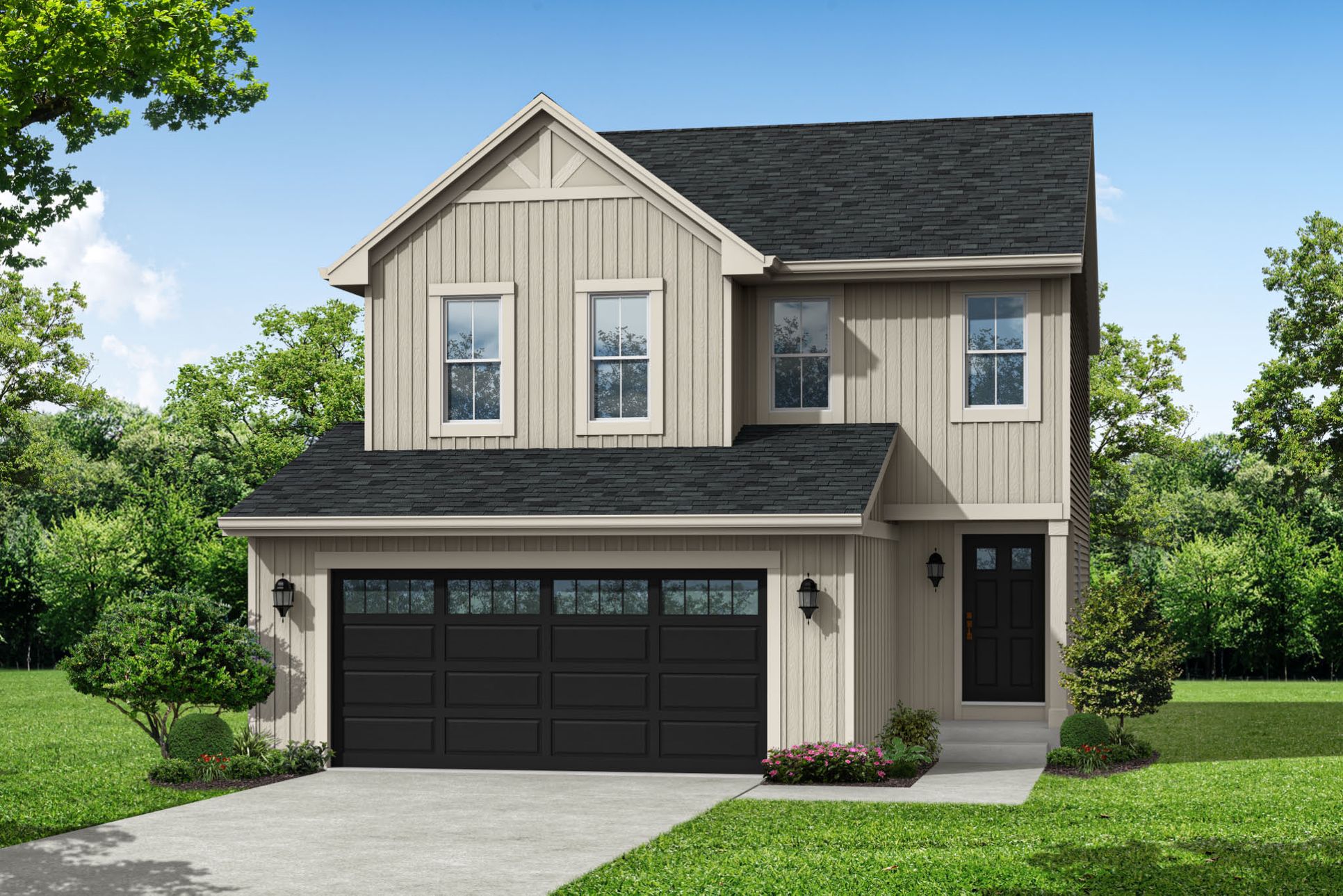 The Harper, Plan 1573 - Americana Style w/2-Car Garage