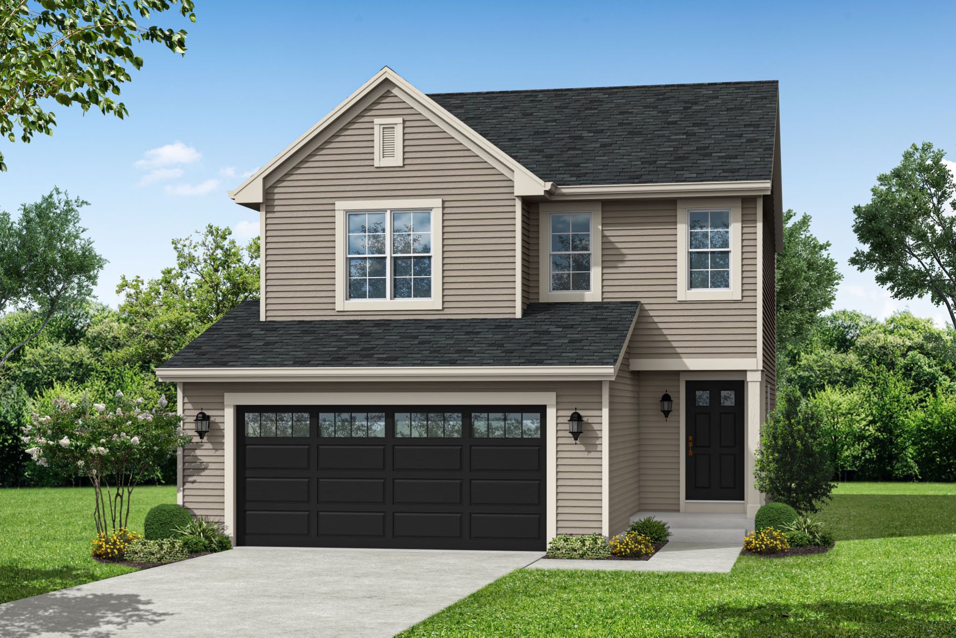 The Harper, Plan 1573 - Transitional Style w/2-Car Garage
