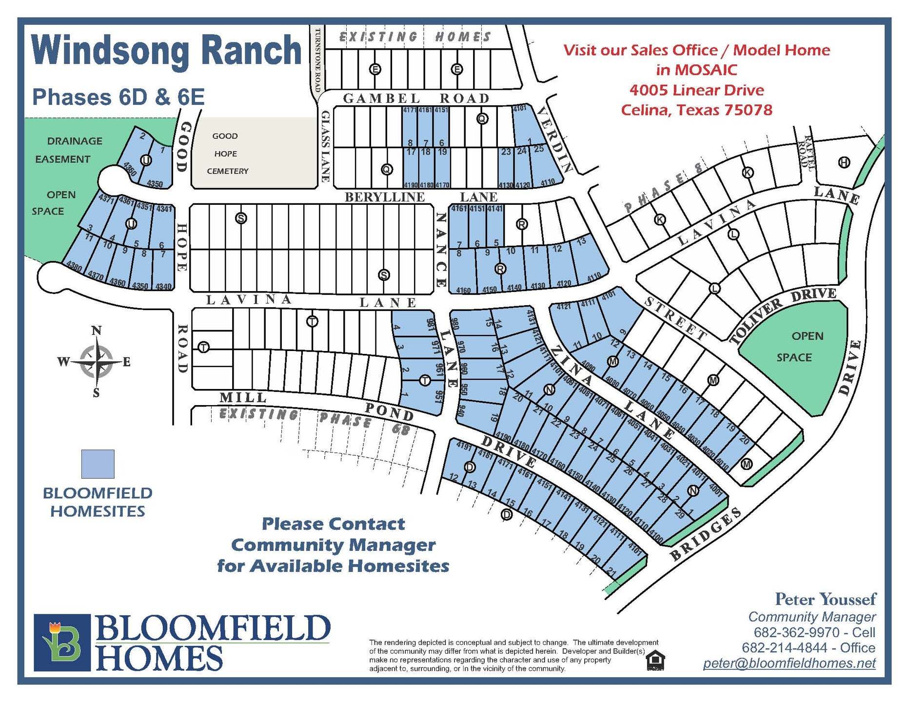Phase 6D and 6E Lot Map