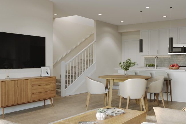 Plan 2: Living/Dining/Kitchen