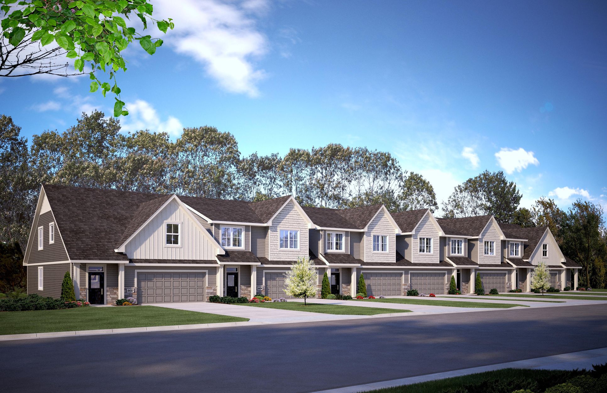 The Adler and The Bennett Townhomes:Eagle Pointe