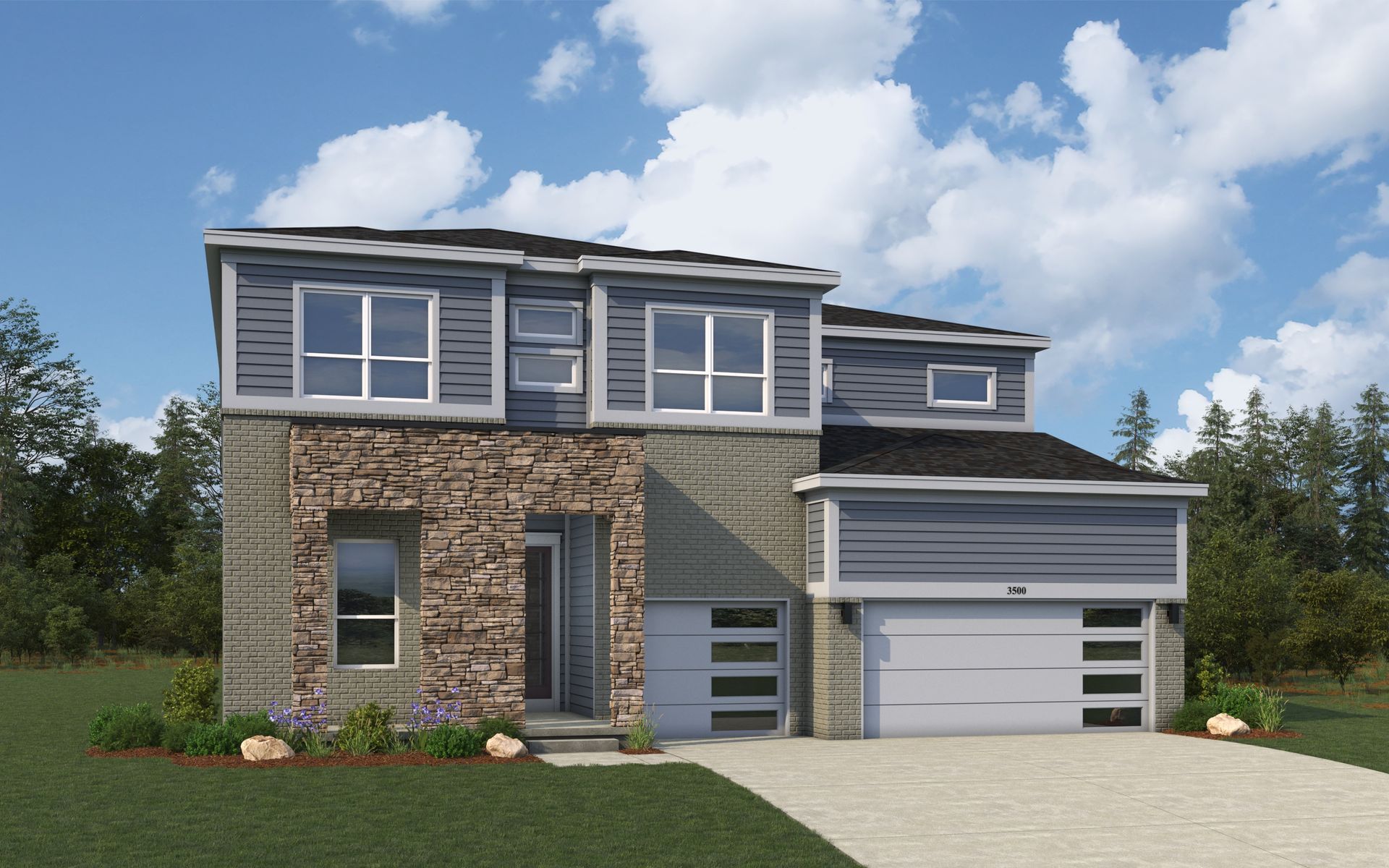 Single-Family Home Design: Modern Residential Architecture:Elevation CT