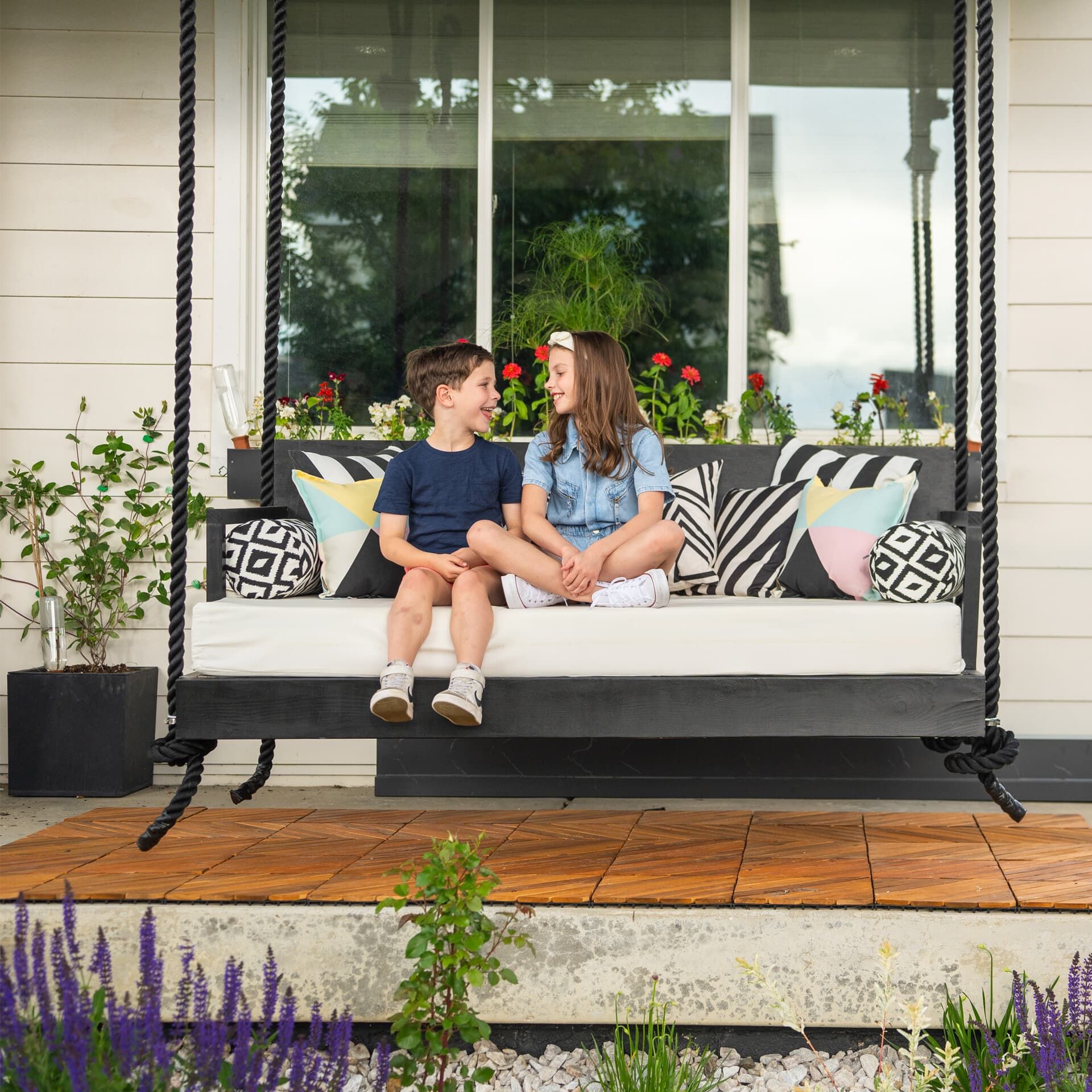 Enjoy front porches, where everyone can gather.