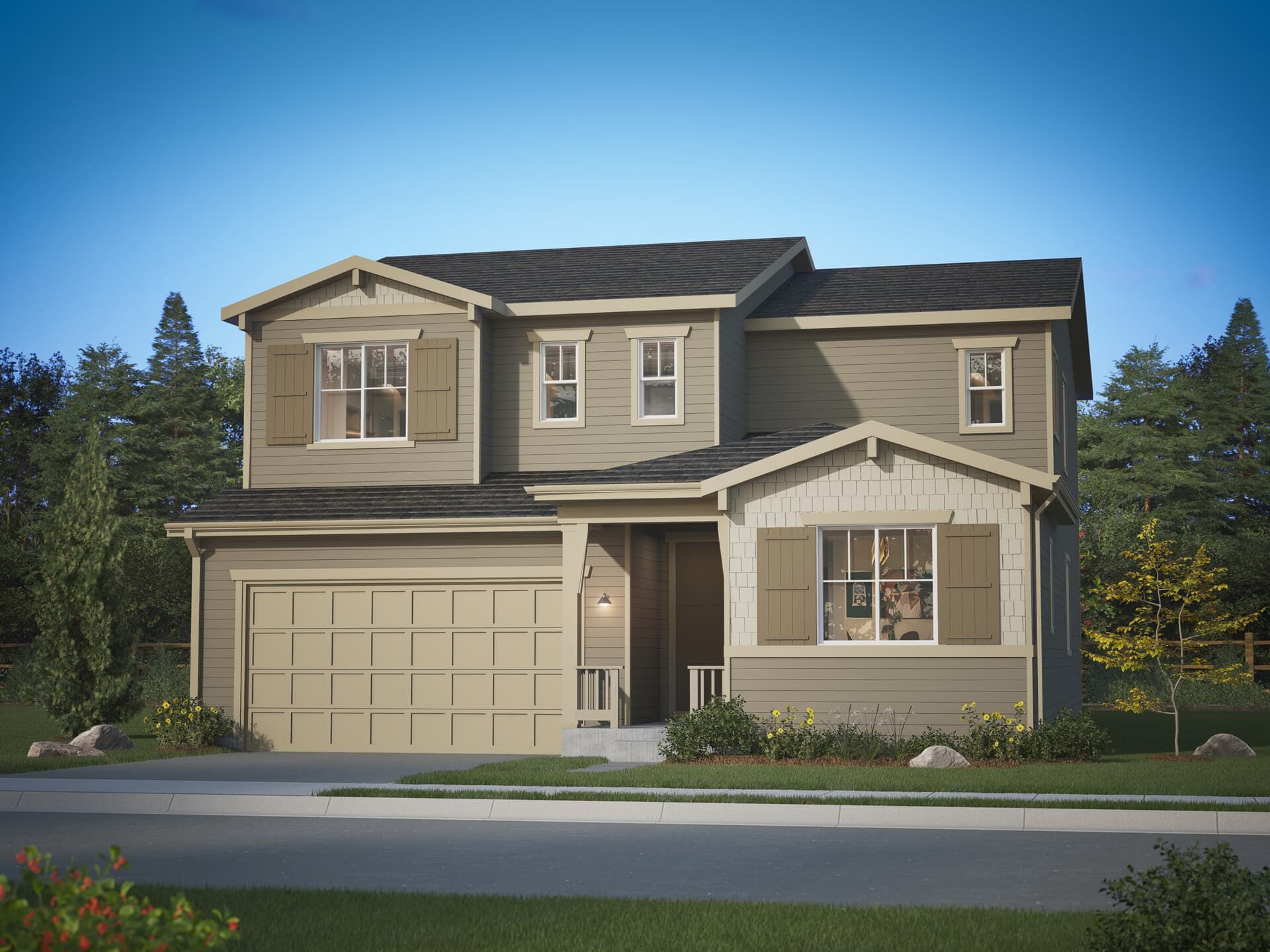 Artisan Three Elevation A at Brighton Crossings in Brighton, CO:Artisan Three Elevation A at Brighton Crossings in Brighton, CO