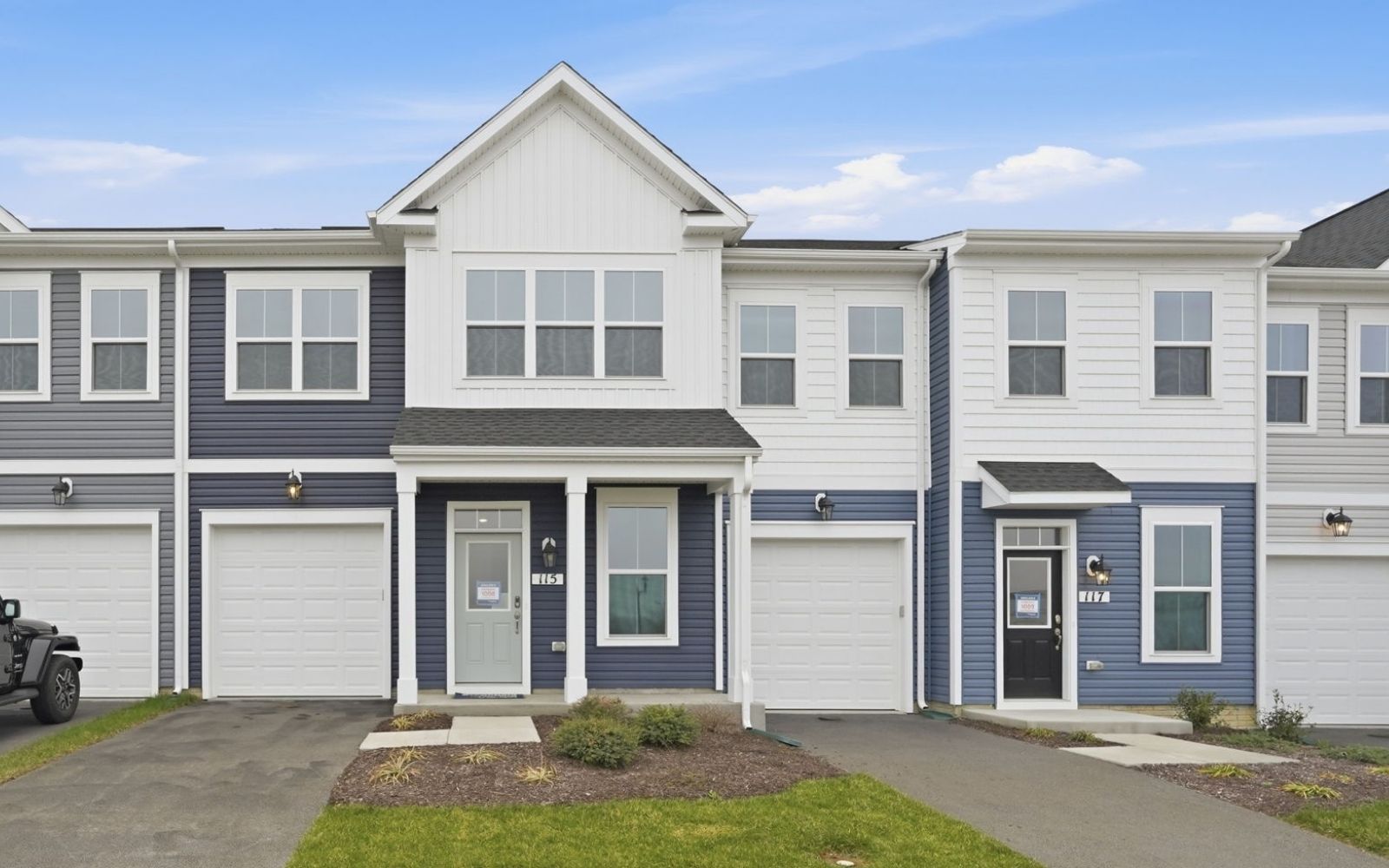 The exterior of the Northgate on homesite 1008 at Hiatt Pointe at Snowden Bridge.