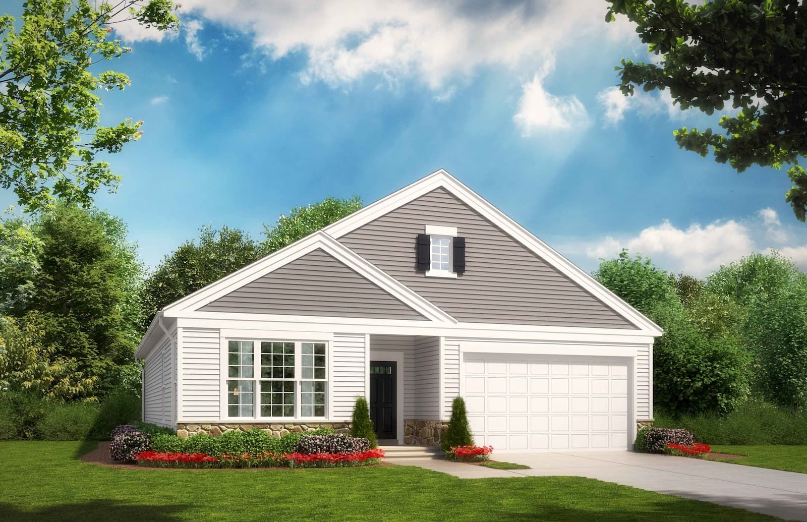Elevation 2:Elevation 2 of the Pendleton a home design offered at Snowden Bridge in Stephenson VA by Brookfield Residential