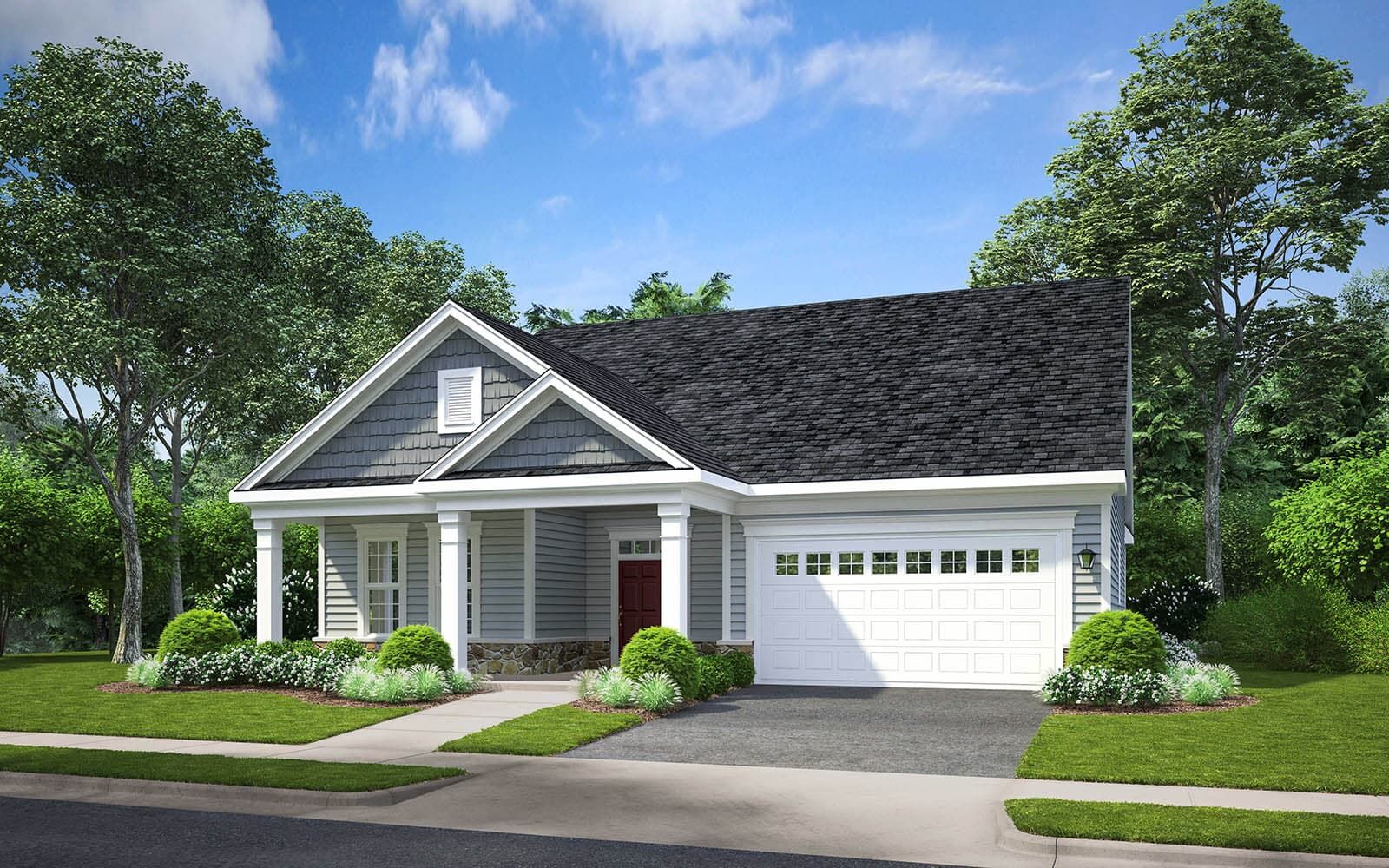 Elevation 1:Elevation 1 of the Quincy II a home design offered at Heritage Shores in Bridgeville DE by Brookfield Residential