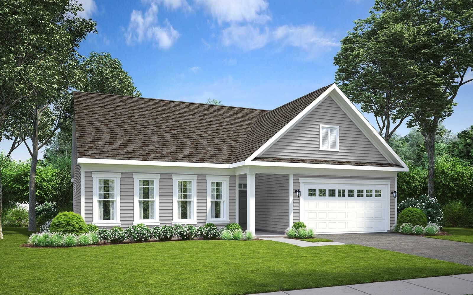 Elevation 1:Elevation 1 of the Savoy II a home design offered at Heritage Shores in Bridgeville DE by Brookfield Residential