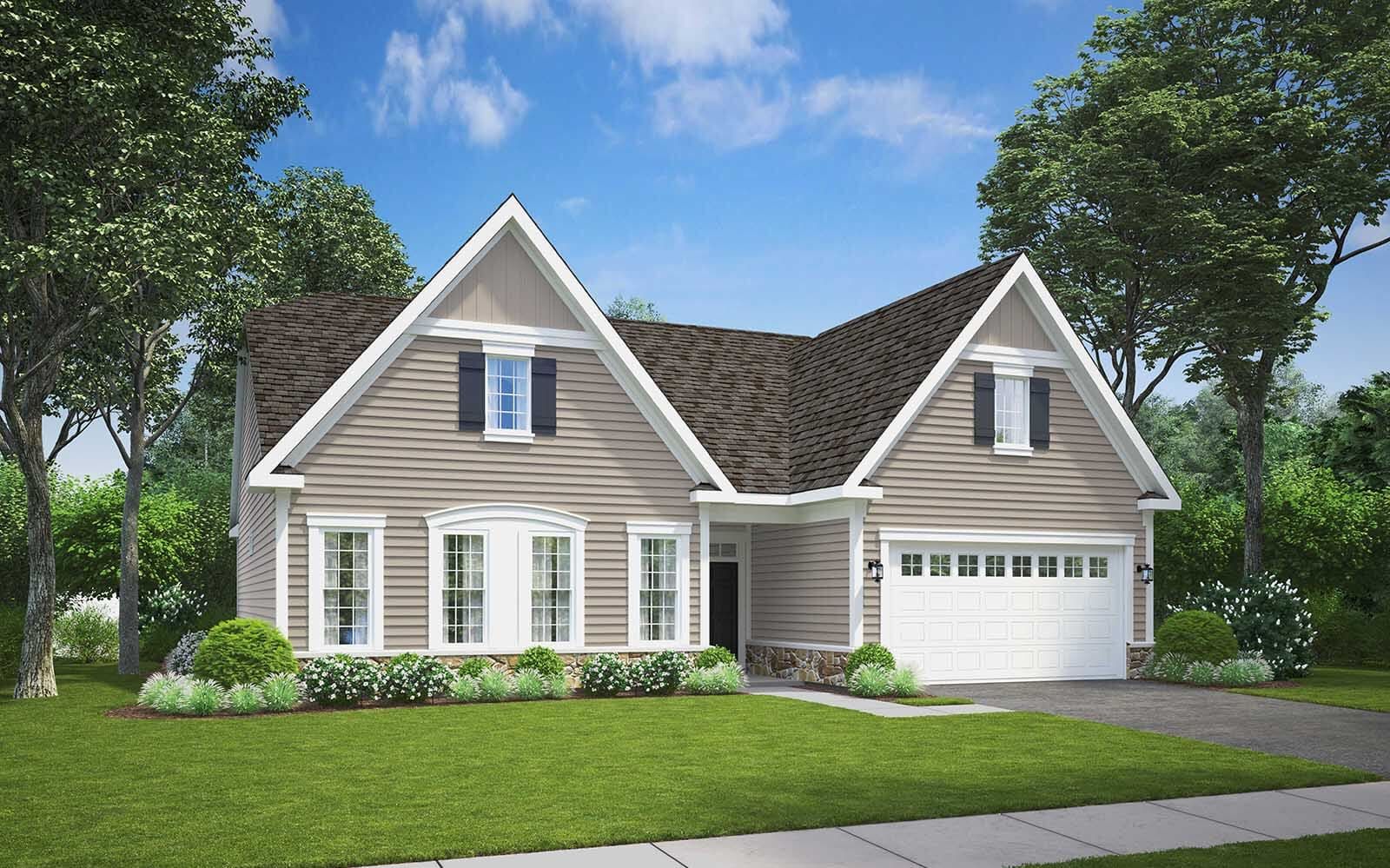 Elevation 3:Elevation 3 of the Savoy II a home design offered at Heritage Shores in Bridgeville DE by Brookfield Residential