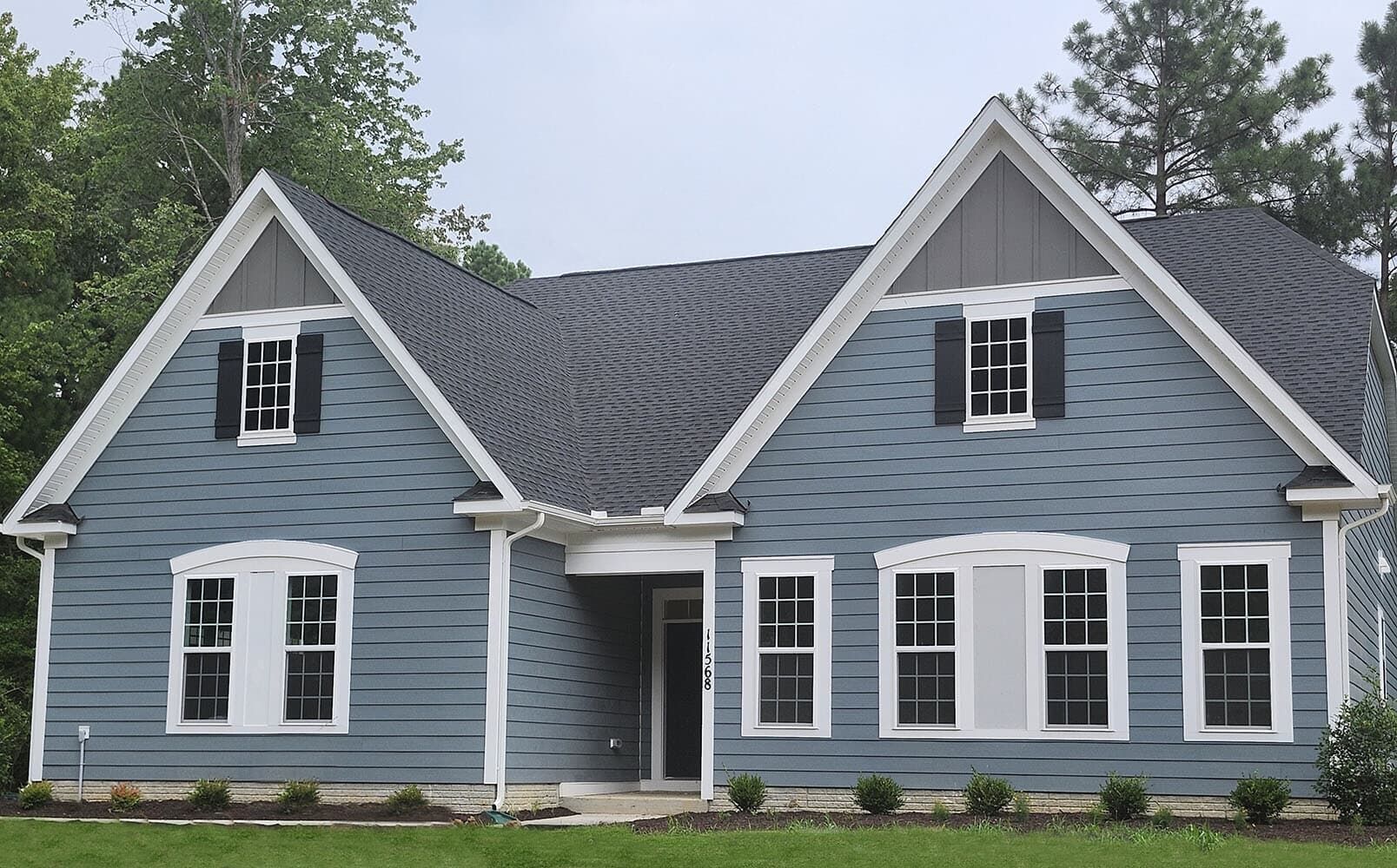 Exterior:The Savoy II on homesite 3035 at Swan Point.