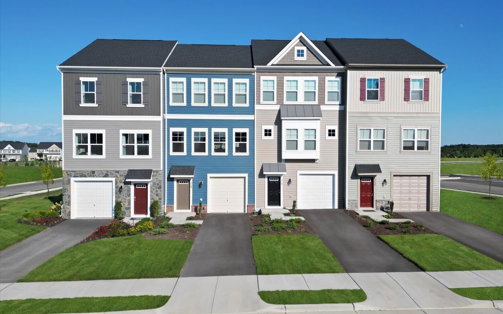 Exterior:An exterior view of the Skyline Townhome at Snowden Bridge.
