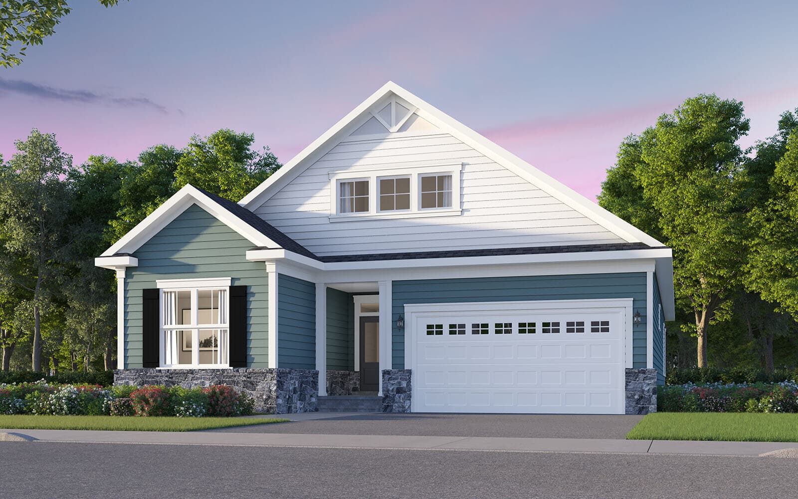 Elevation 1:A rendering of elevation 1 of the Rembrandt by Brookfield Residential.