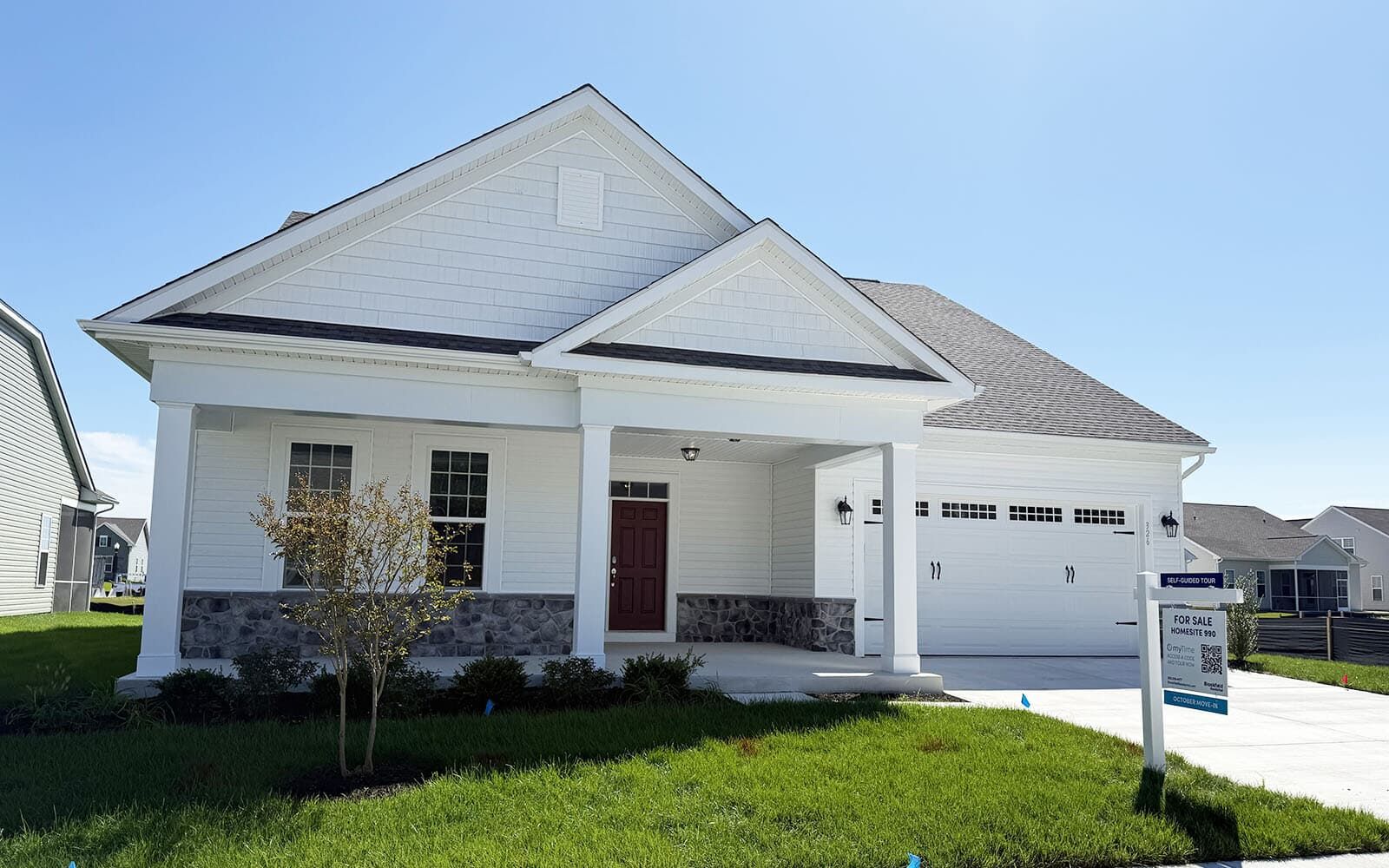 Exterior:The Quincy II on homesite 990 at Heritage Shores by Brookfield Residential.