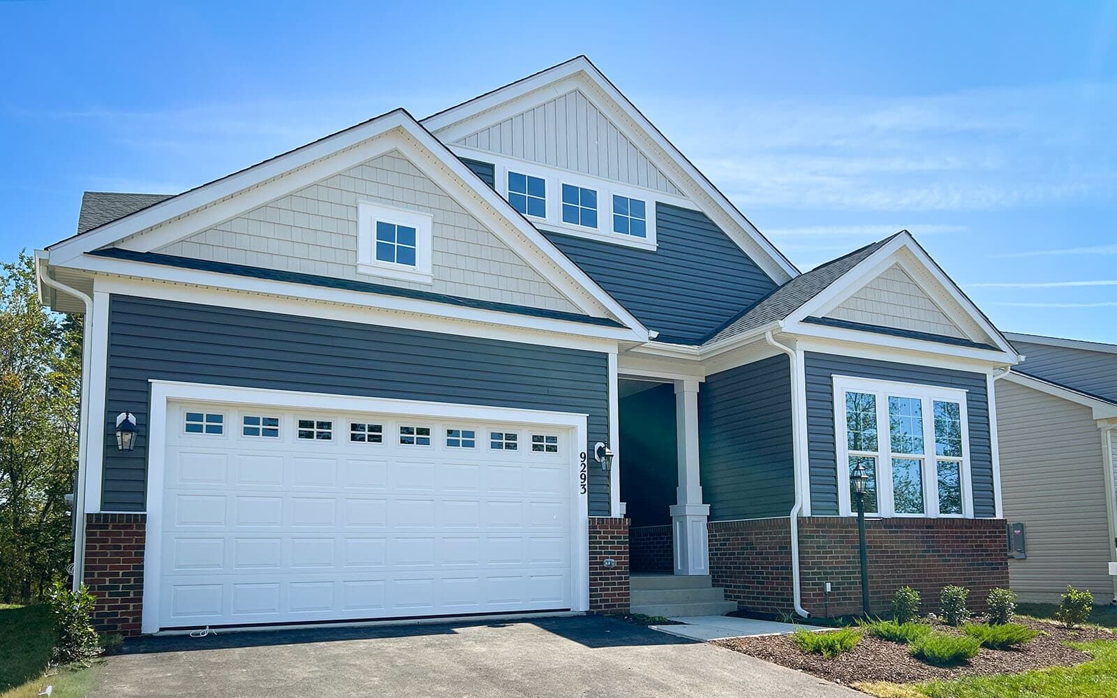 Exterior:The exterior of the Monet on homesite 212 at The Crest at Linton Hall by Brookfield Residential.