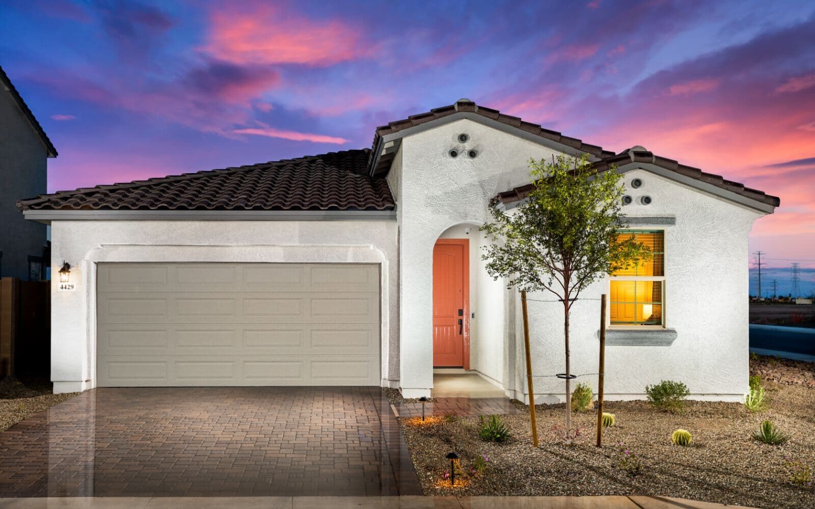 Exterior:Photo of the Azure Model Home featuring an A - Spanish Colonial exterior style.