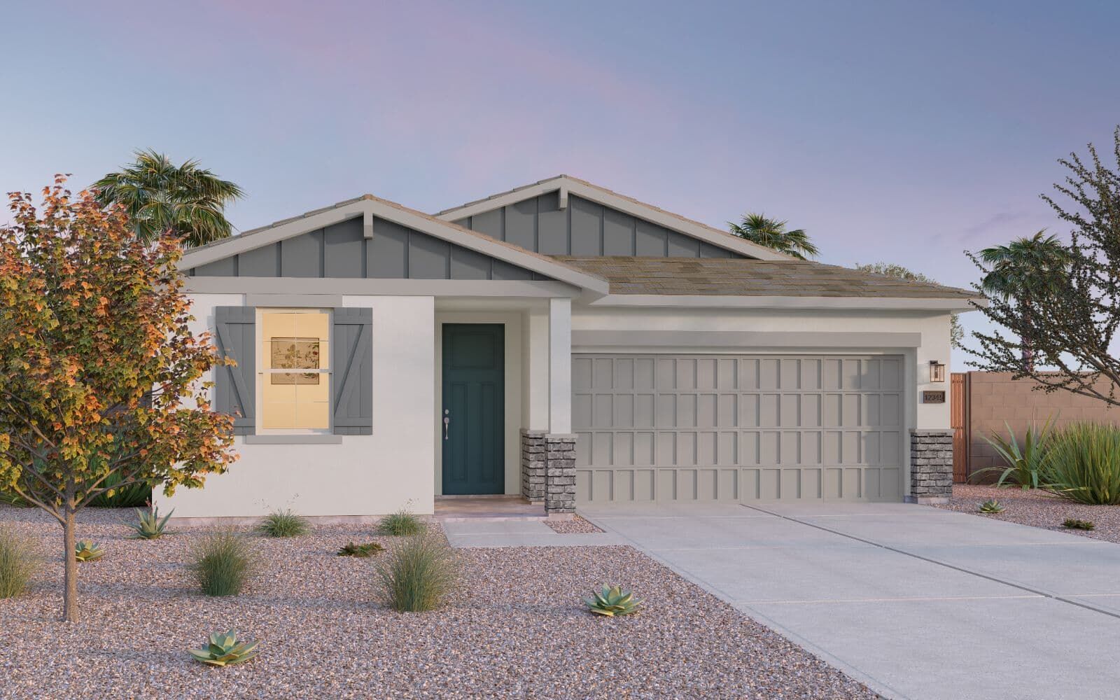 B - Arizona Ranch:Clover Elevation B at Highland Sage
