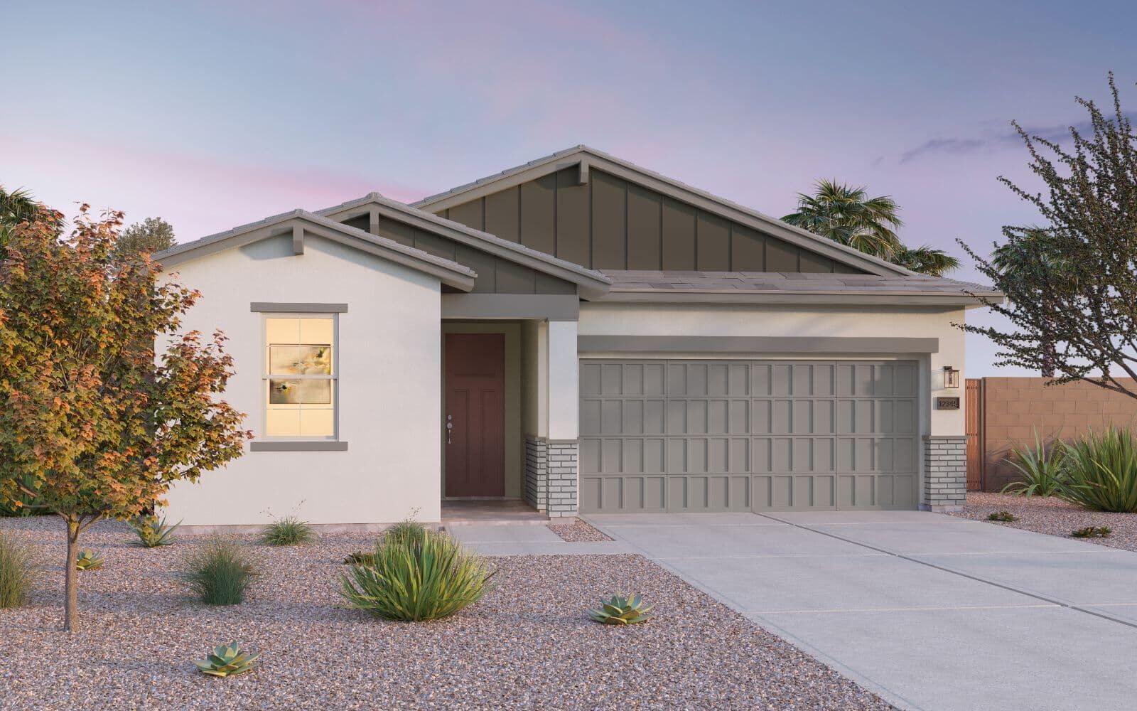B - Arizona Ranch:Azure Elevation B exterior rendering