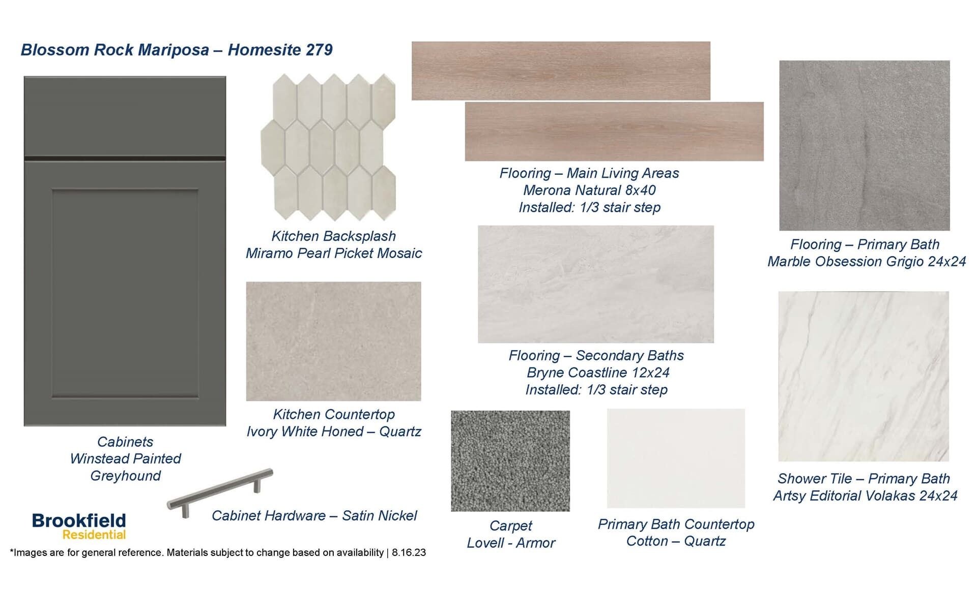 Design Selections at Mariposa 279