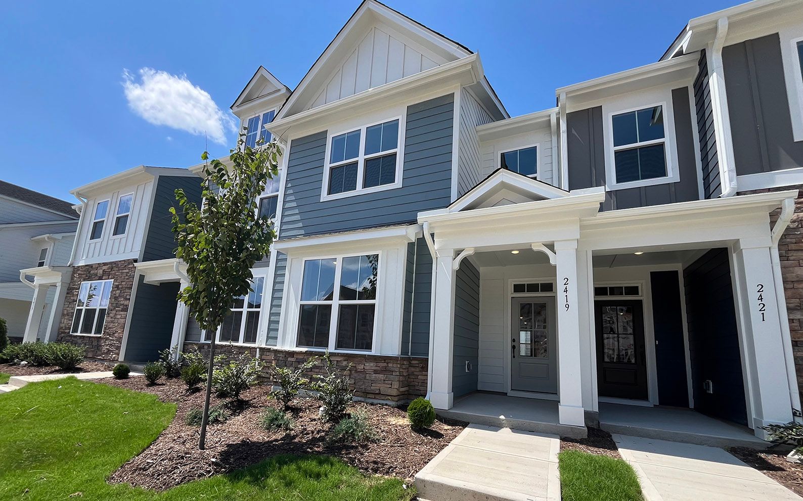 The exterior of the Morgan at Wendell Falls on homesite 2538.