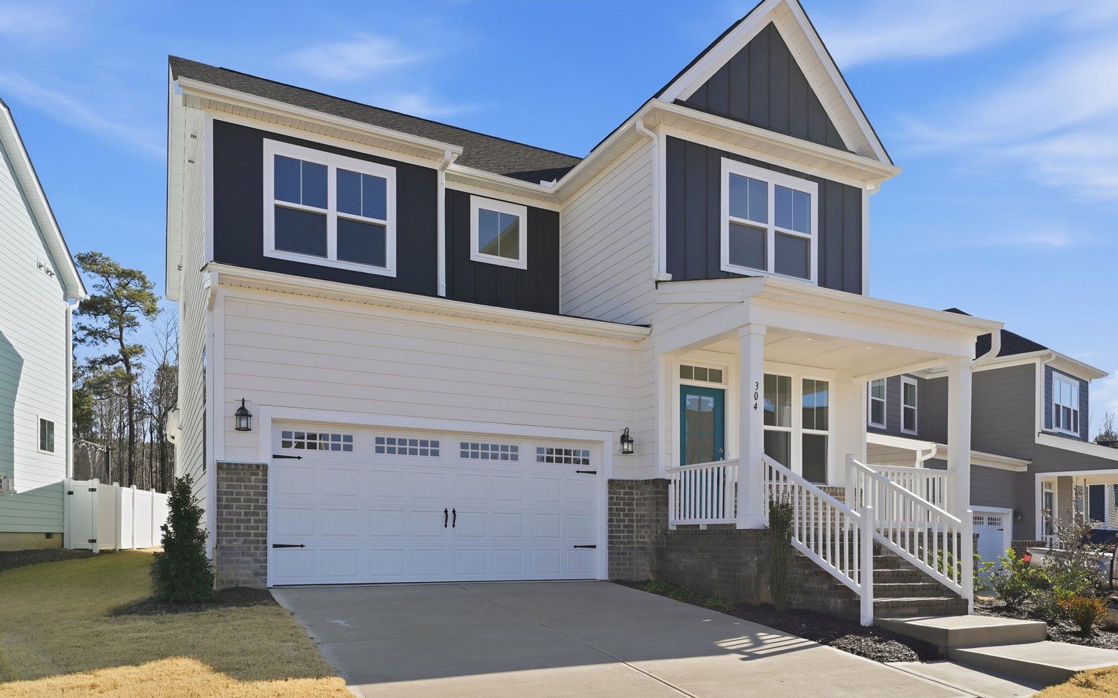 The exterior of the Sterling at Wendell Falls.