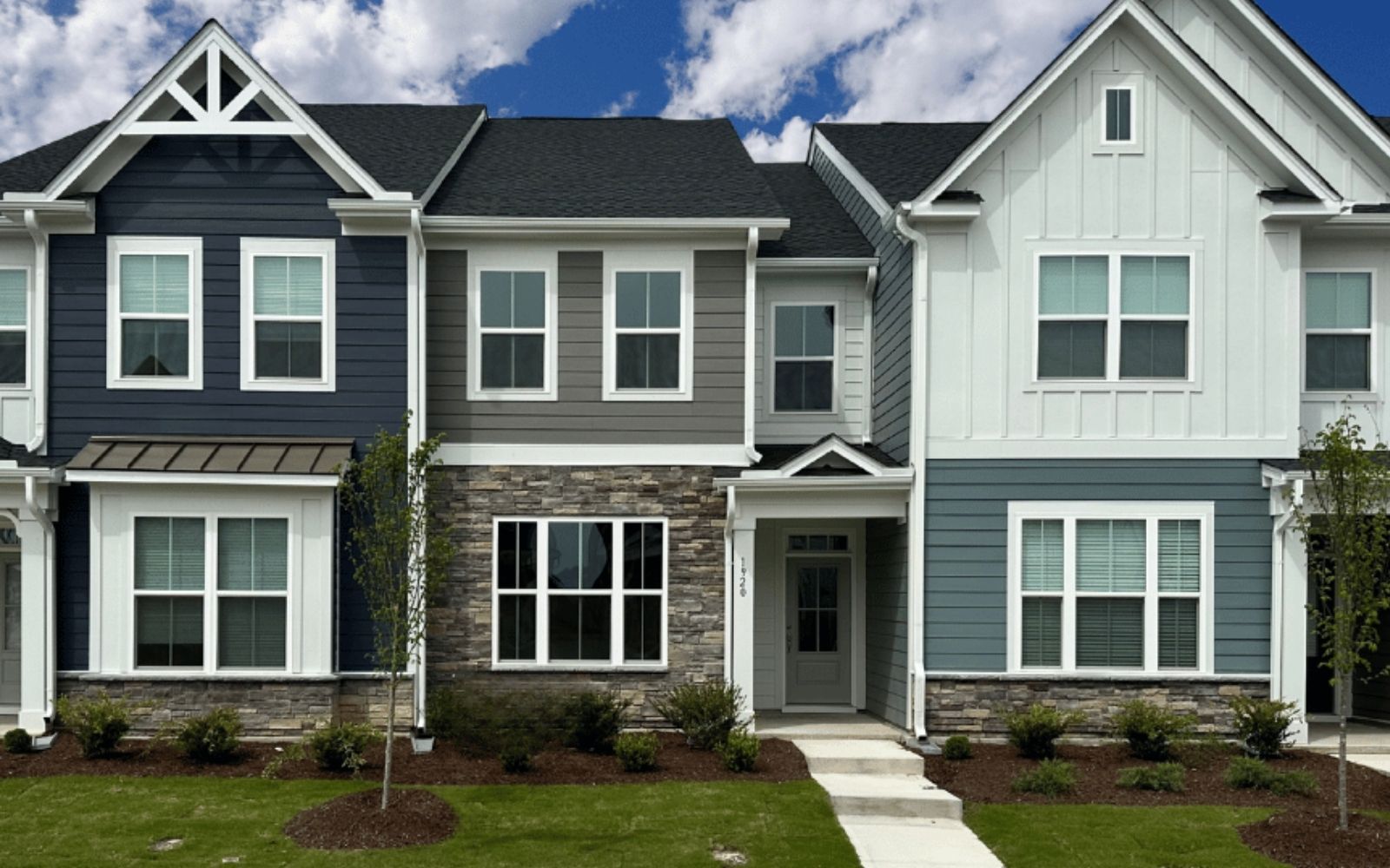 The exterior of the Morgan on homesite 2556 at Wendell Falls.
