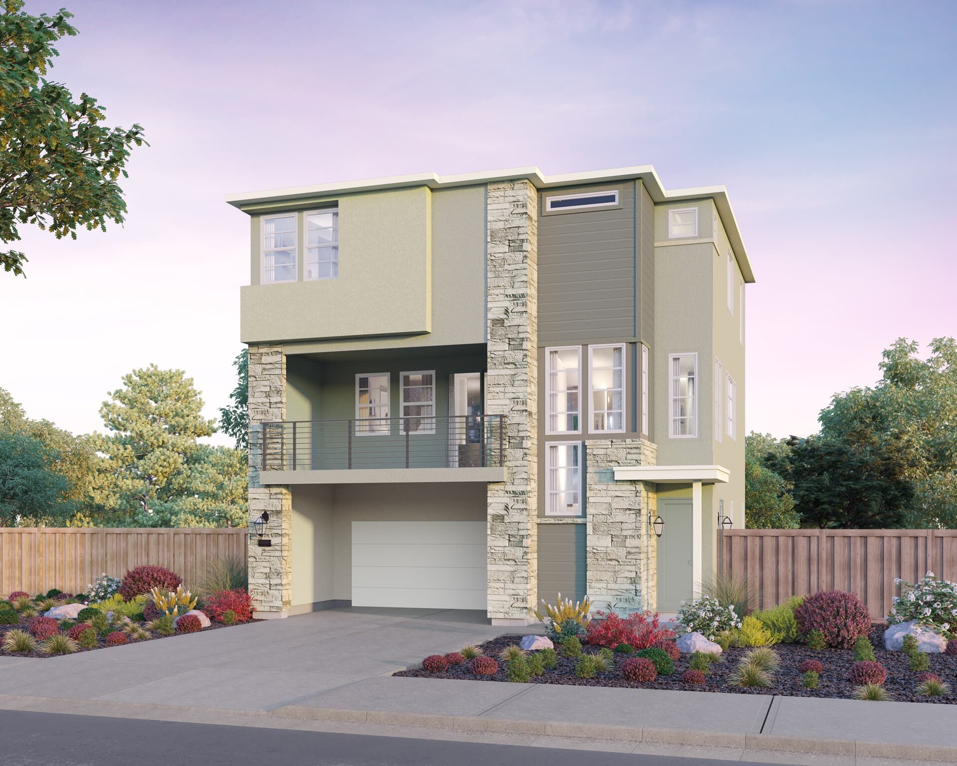 Exterior:Foundry Plan 1 Elevation B