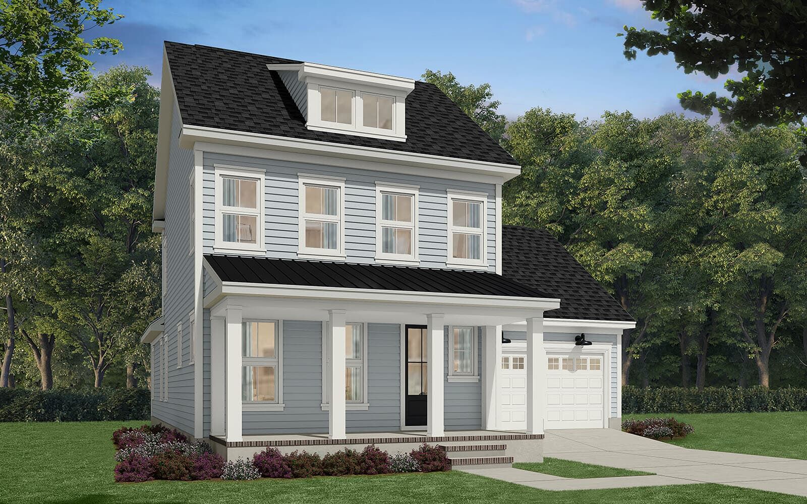 Exterior:Elevation 1 of the Cordova single family home by Brookfield Residential at Nexton.