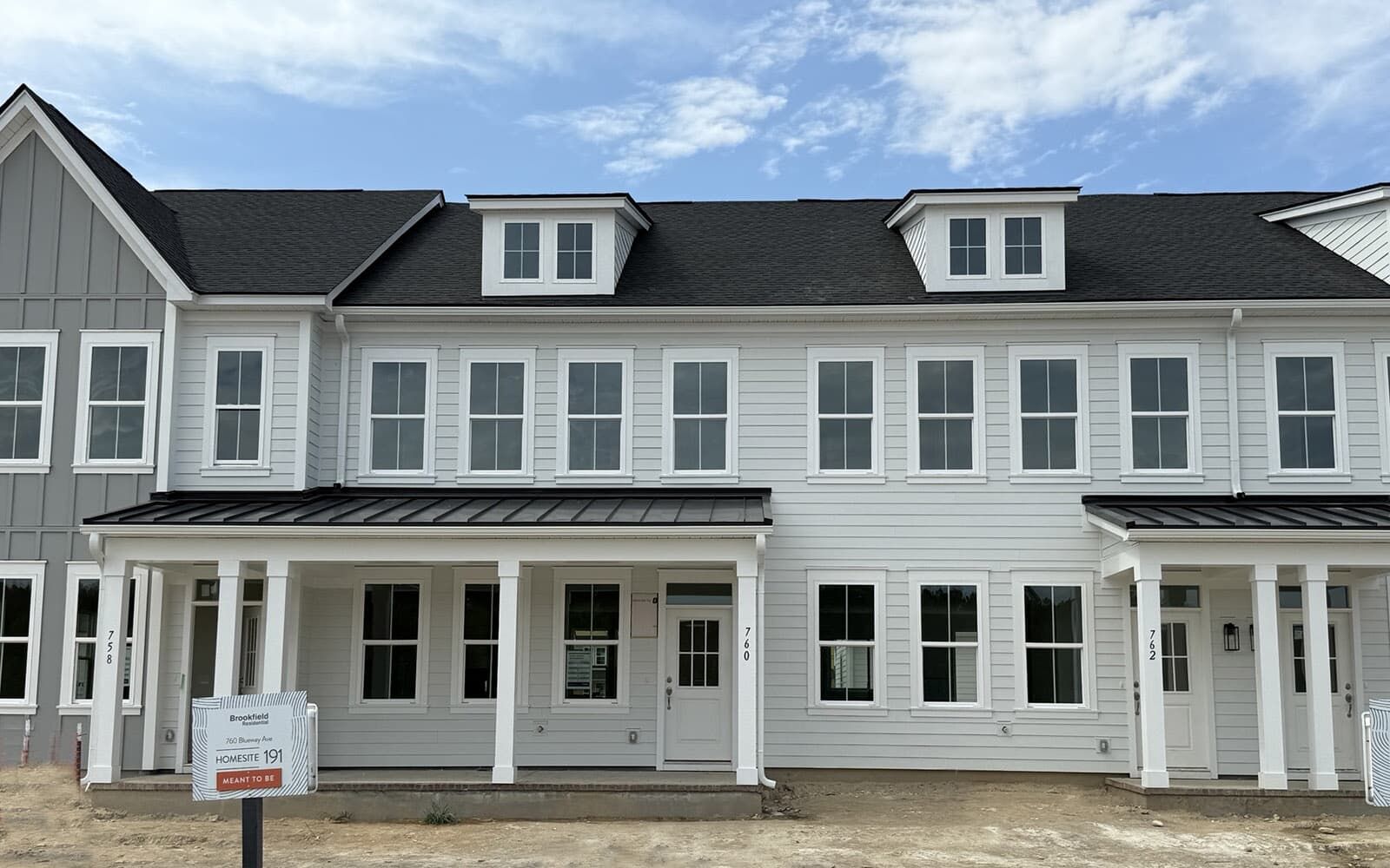 Exterior:The exterior of the Sage on homesite 191 at Nexton.