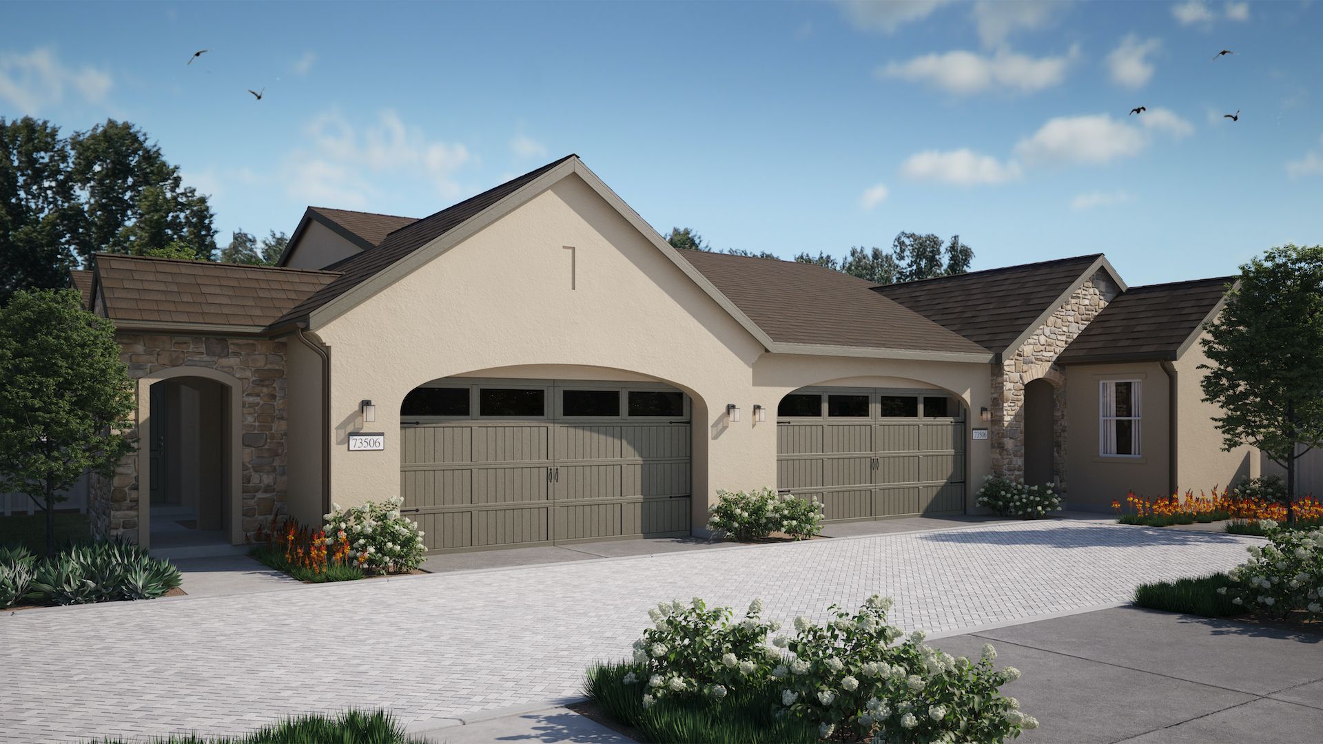 Haddington at Côta Vera Cotswold Cottage Paired Residence Rendering (Preliminary)