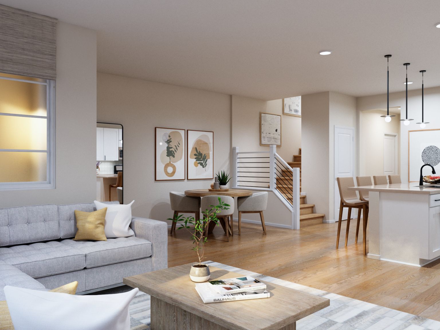 Interior Image:Plan 4 Great Room Rendering