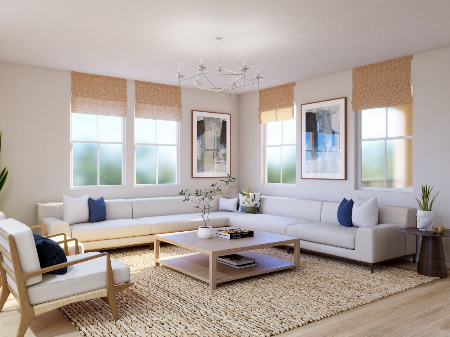 Interior Rendering:Plan 3 Great Room