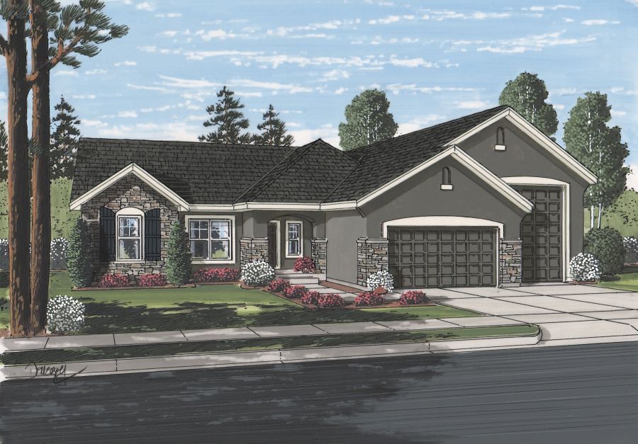 With RV Garage:Elevation